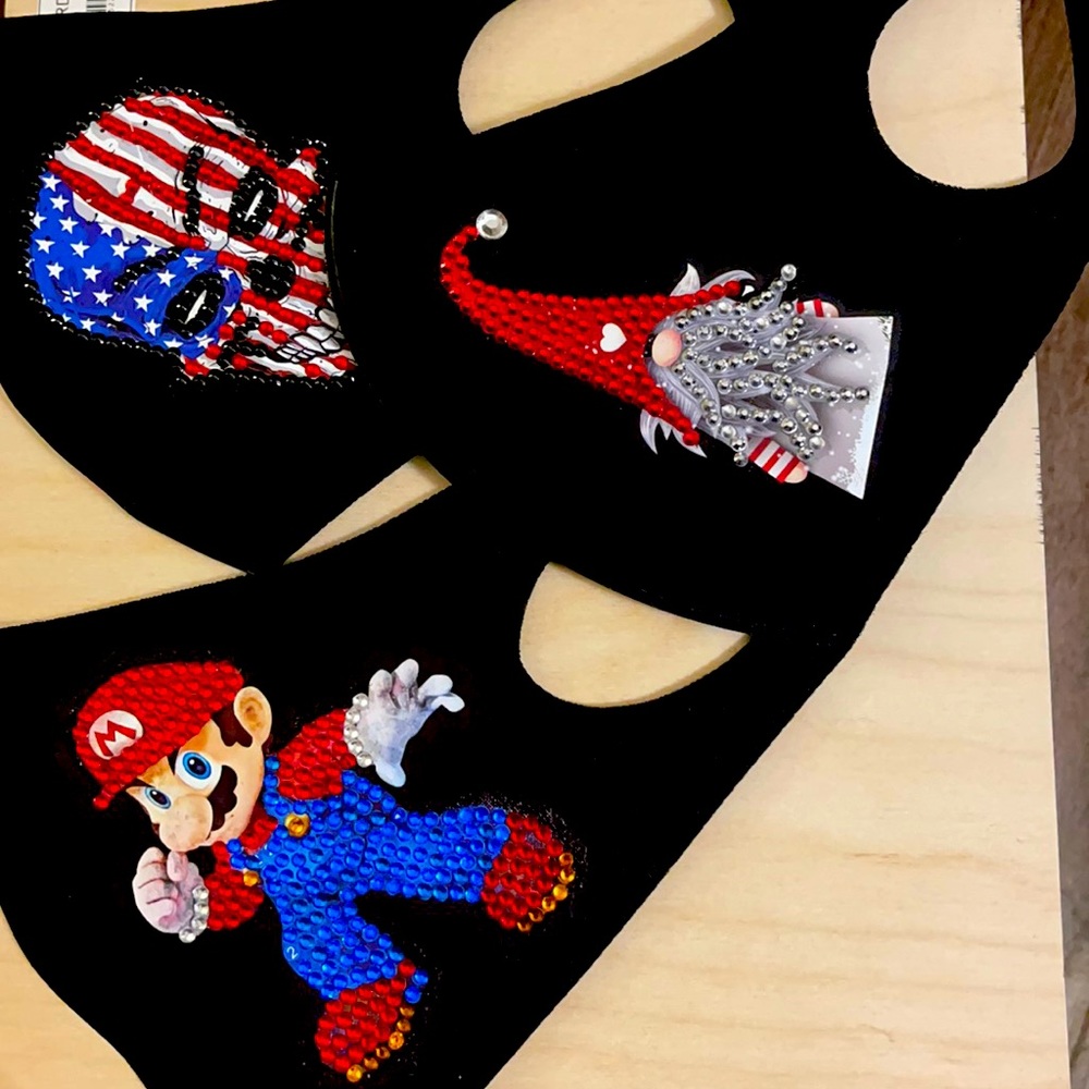 Bling character mask